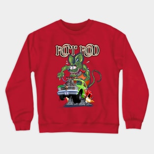 Cartoon Rat Rod Crewneck Sweatshirt